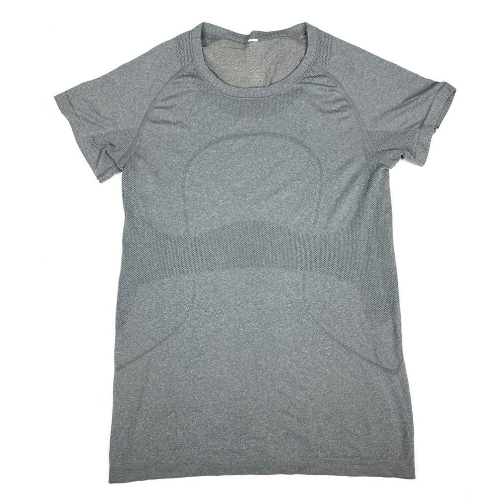 Lululemon Run Swiftly Gray Womens Shirt Size 10